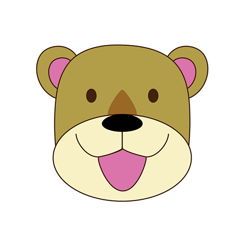 落ち葉お面 (めん) 画像スライド-4