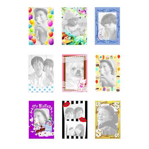 プリクラ風シール 画像スライド-2