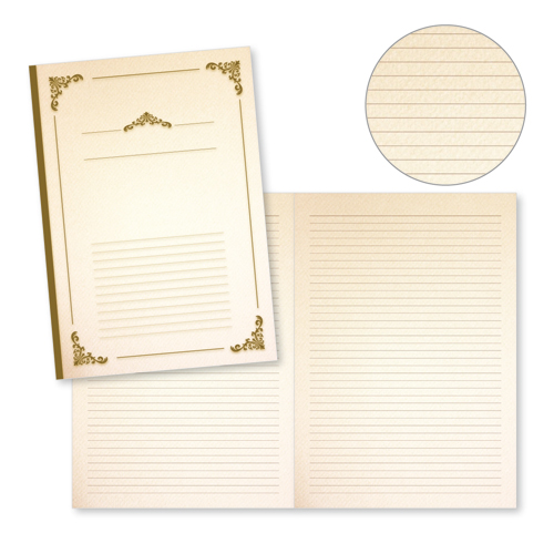 A罫 けい ノート 表紙付き ヴィンテージ 無料テンプレート公開中 楽しもう Office