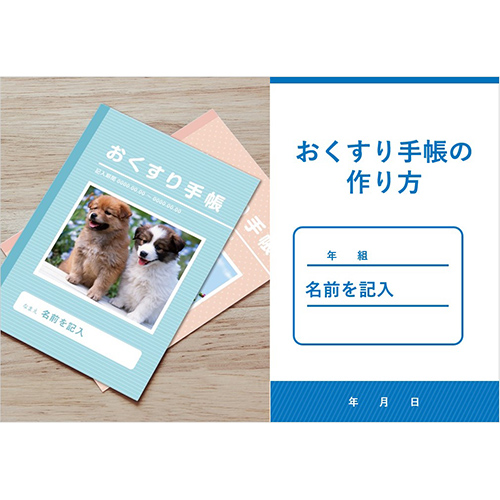 自由研究 (じゆうけんきゅう) ノート (おくすりてちょう) 画像スライド-1