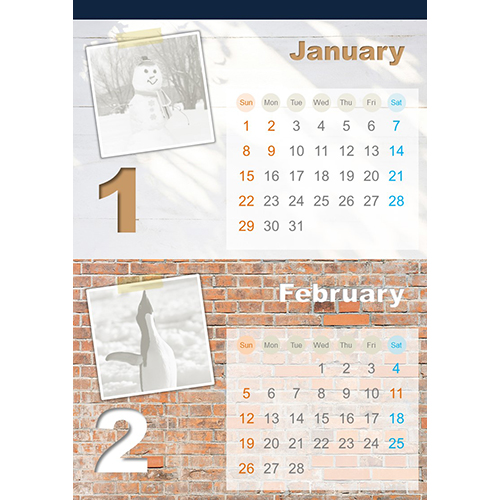 17 年度カレンダー ウォール サイズ フォト ウィザード用 無料テンプレート公開中 楽しもう Office