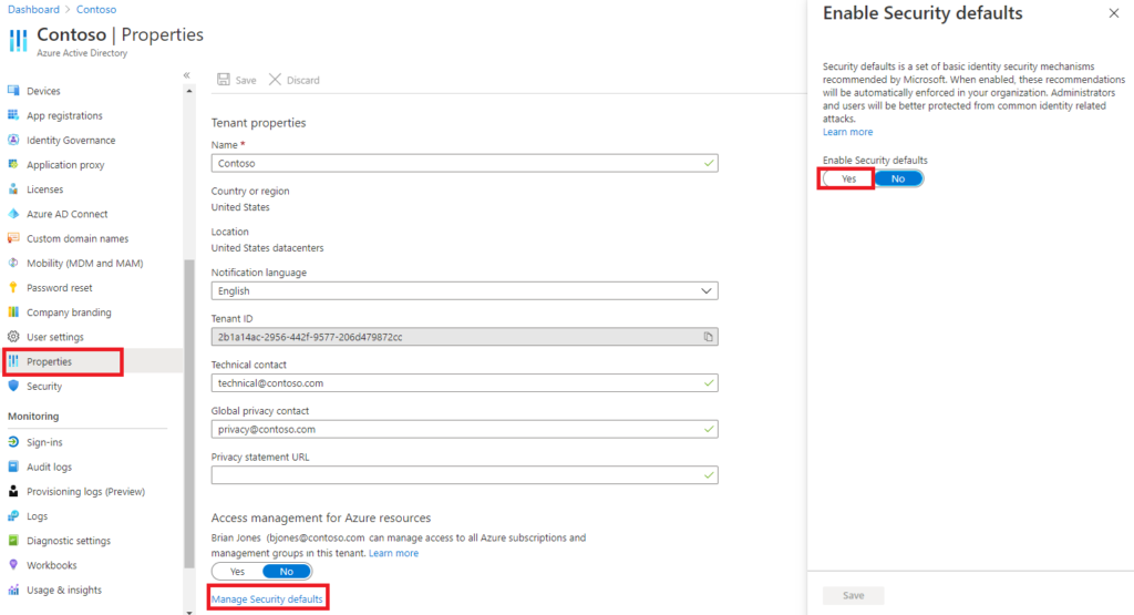Secure Defaults Example Azure Ad Security Settings , What are Azure AD Security Defaults, and ...