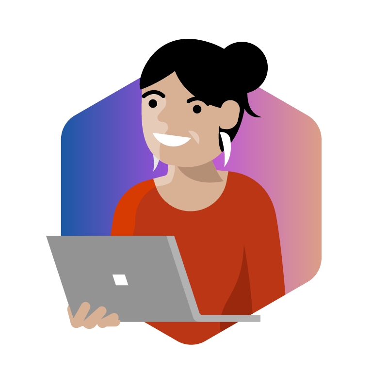 資安工程師手持筆電