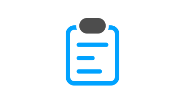 个记录板状的图标